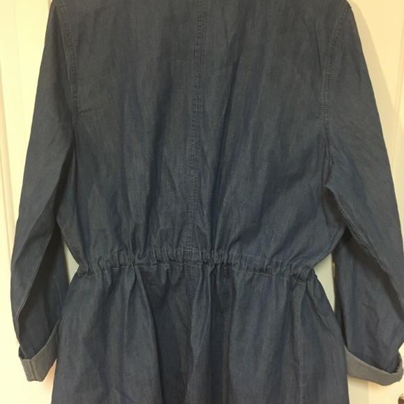 Blue-jean style button snap tunic - Picture 4 of 4